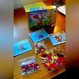 Lego creator three in one red dragon brand new!
